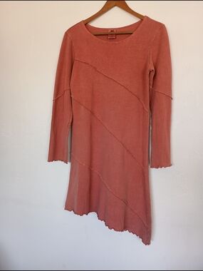 Earth Creations Hemp Organic Cotton Long Sleeve Asymmetrical Tunic